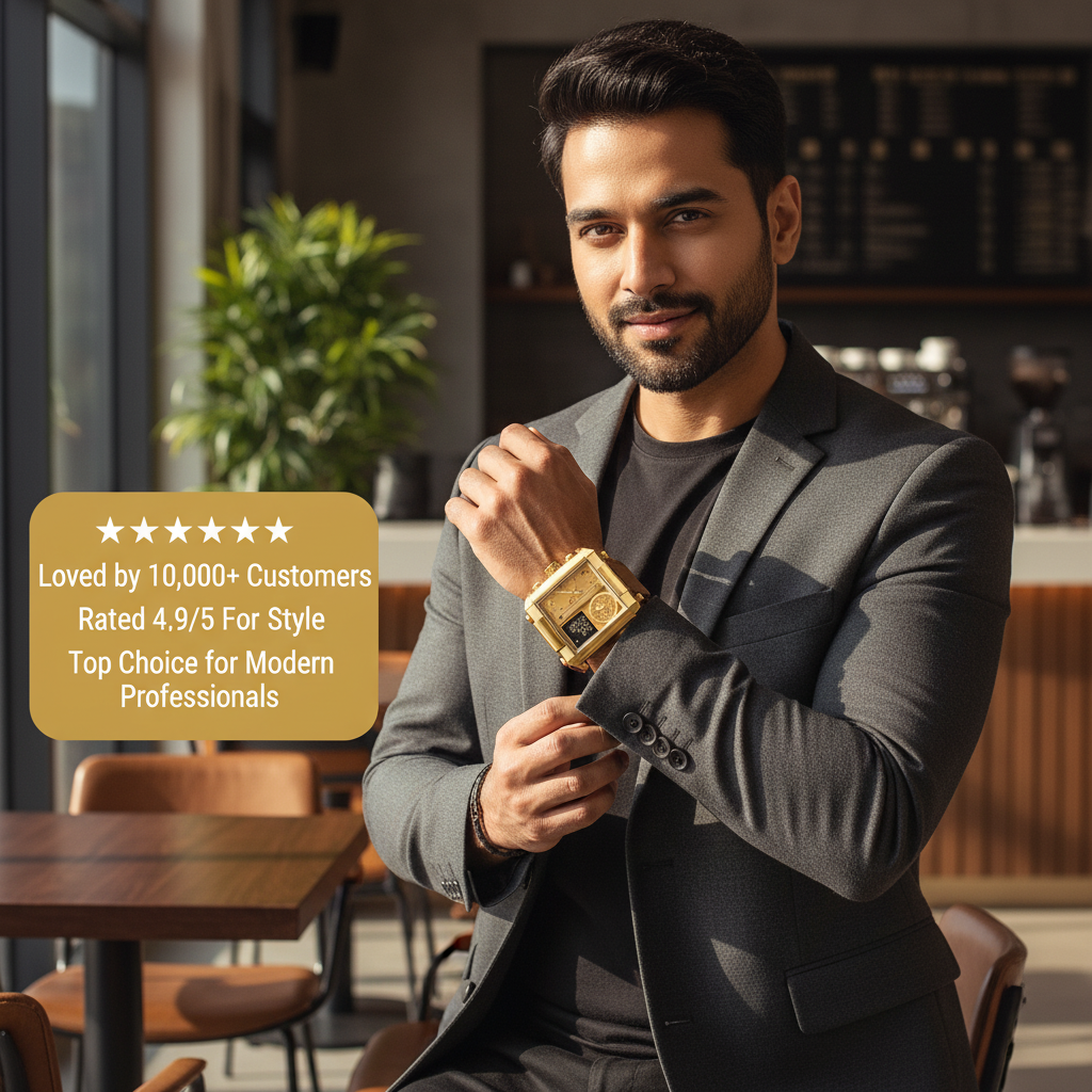 Vantage One | Gold Digital-Analog Watch