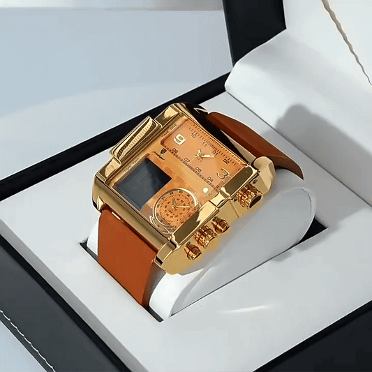 Vantage One | Gold Digital-Analog Watch (Bold, tech-inspired)