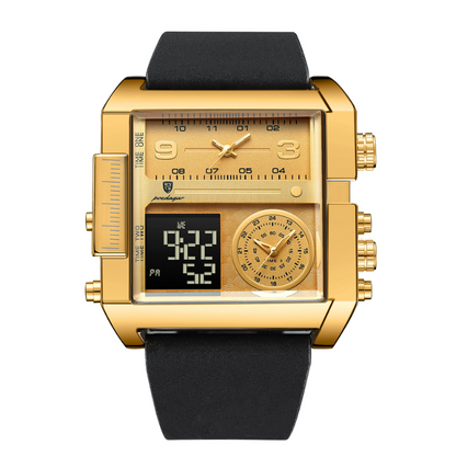 Vantage One | Gold Digital-Analog Watch (Bold, tech-inspired)