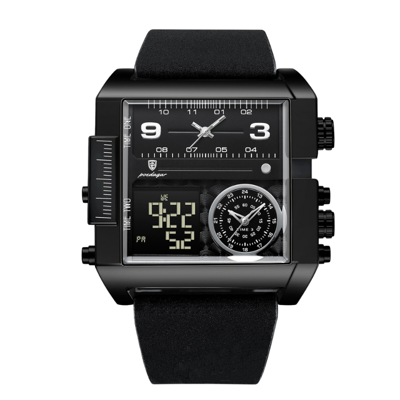 Vantage One | Gold Digital-Analog Watch (Bold, tech-inspired)