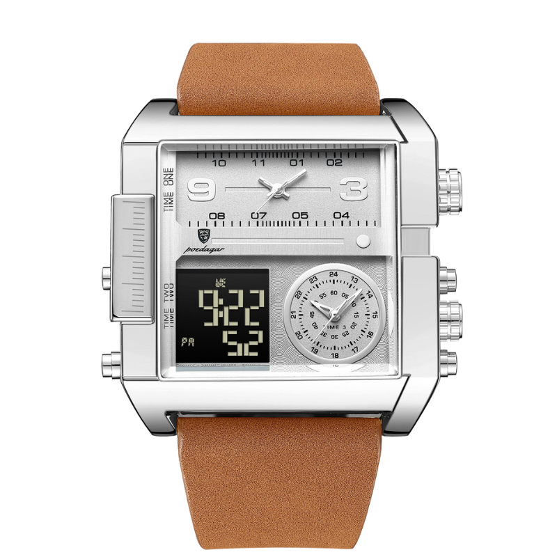 Vantage One | Gold Digital-Analog Watch (Bold, tech-inspired)