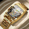 Gold Skeleton Men Watch