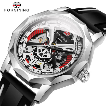 Luminous Mechanical Wrist Watch Forsining Factory Newest Men Reloj Para Hombre SkeletonWatches Custom logo