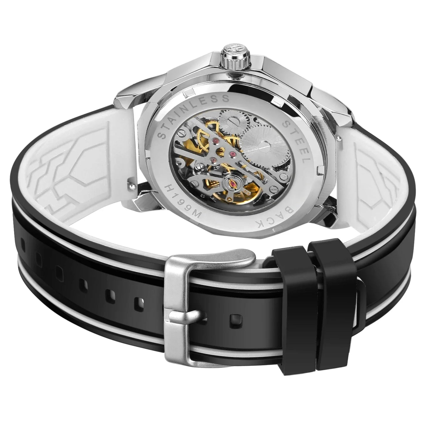 Luminous Mechanical Wrist Watch Forsining Factory Newest Men Reloj Para Hombre SkeletonWatches Custom logo