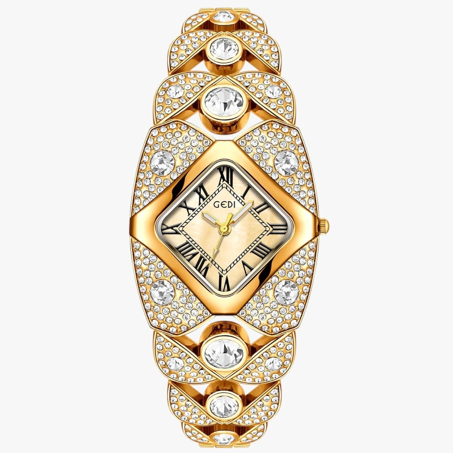 Aurelia Luxe | Gold & Diamond-Inspired Watch
