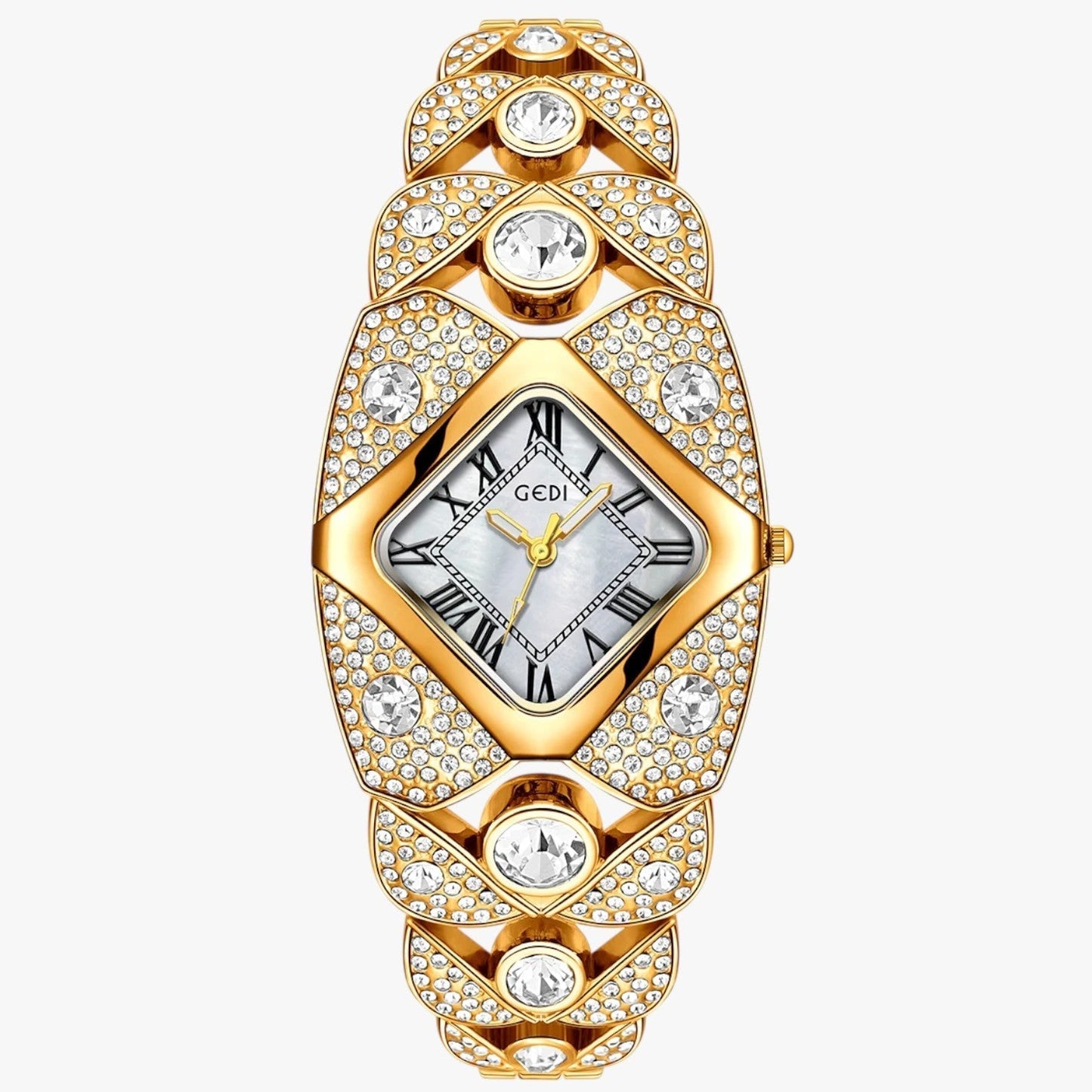 Aurelia Luxe | Gold & Diamond-Inspired Watch